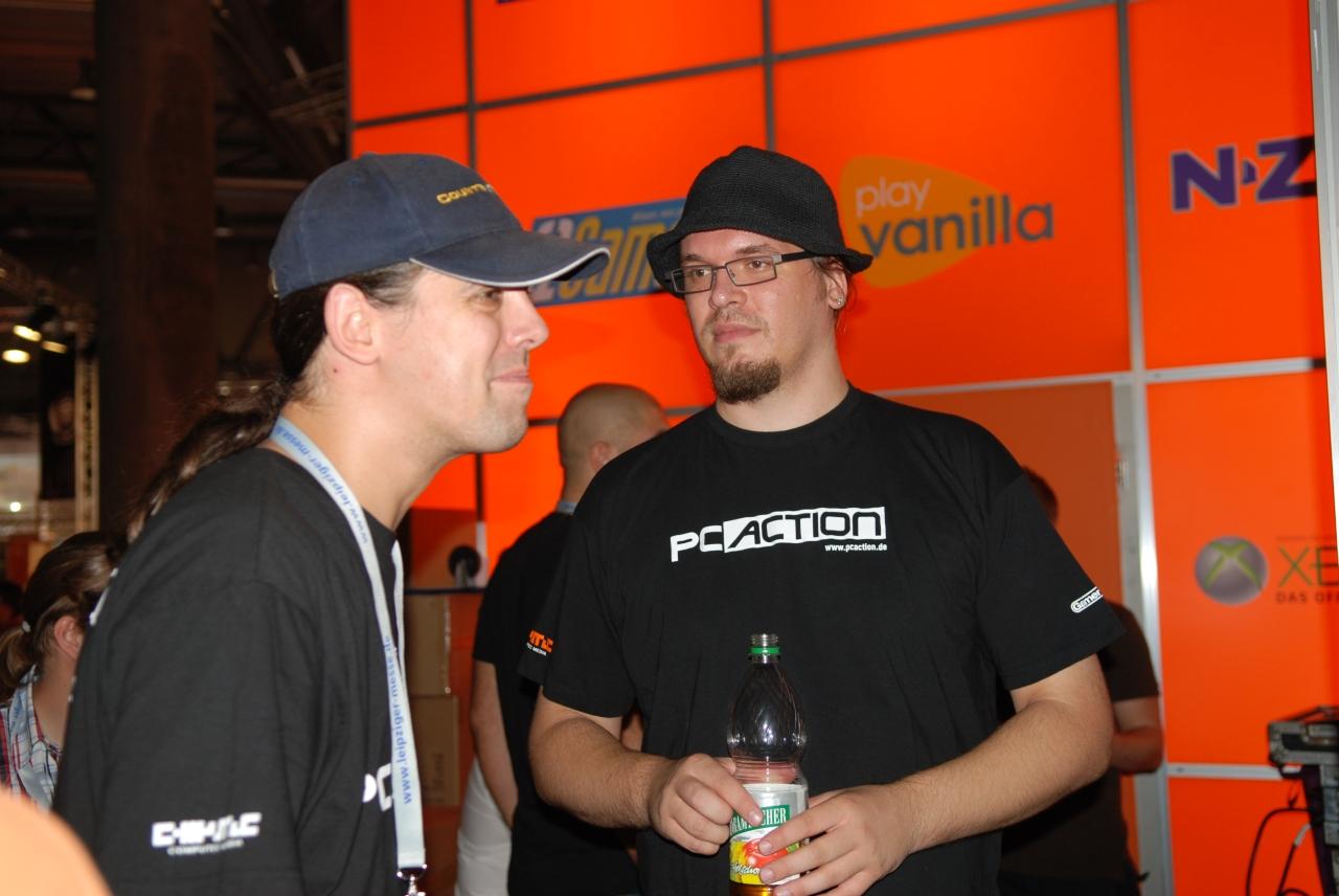 [28/08/2007] Ralph Wollner und Joachim Hesse von der PC Action.