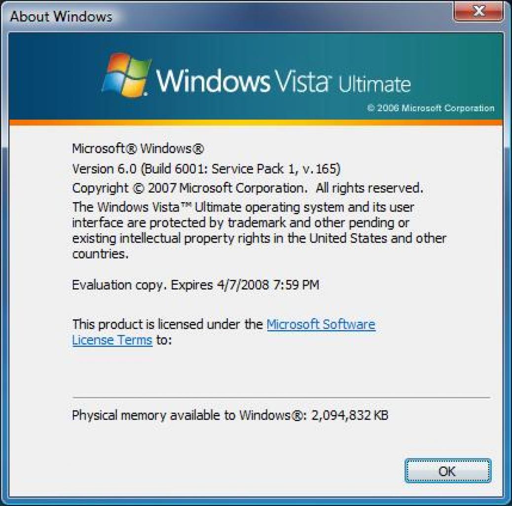 [07/08/2007] Vista SP1 (Bild: Winbeta)