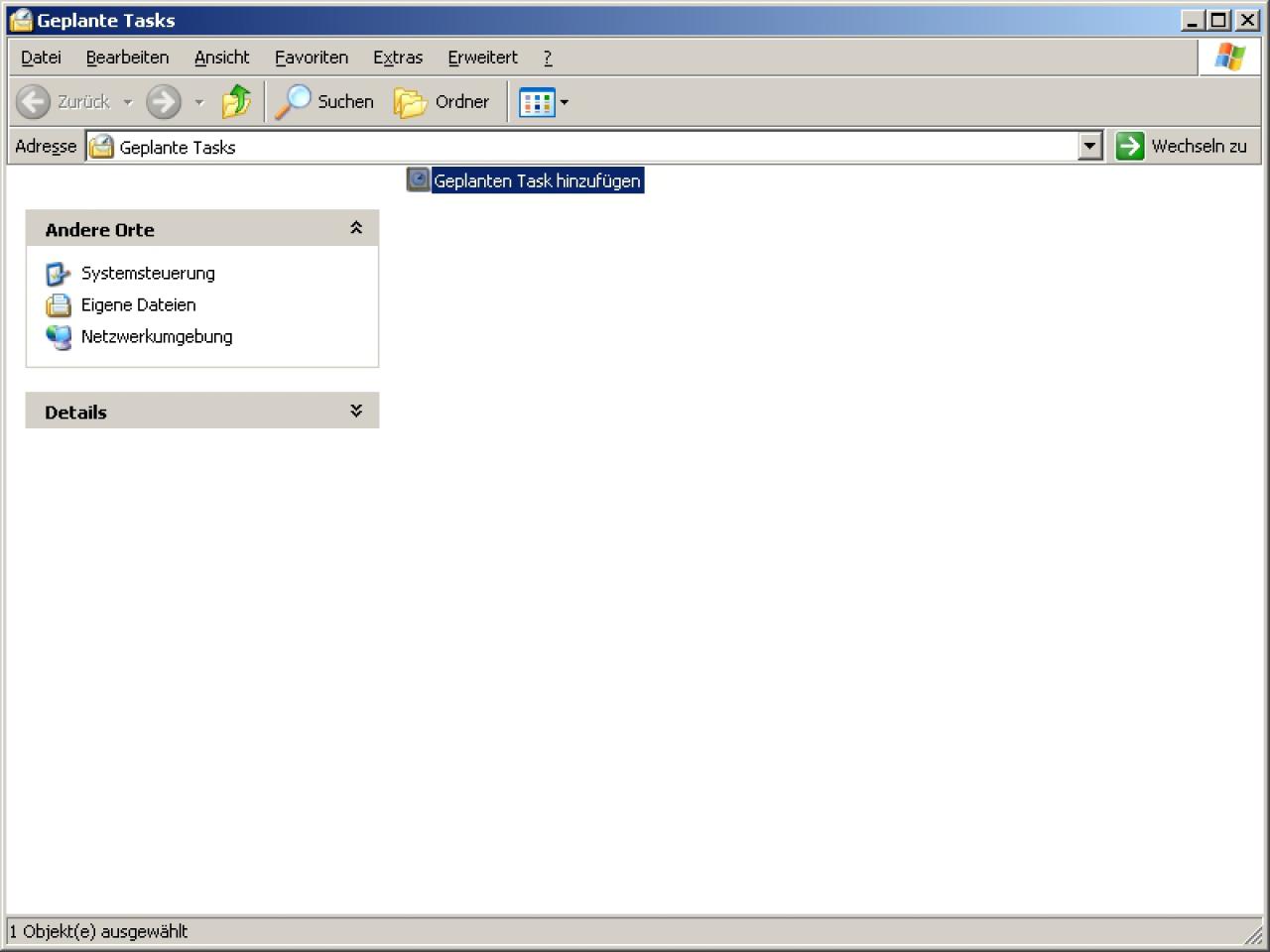 [10/09/2007] Legen Sie einen neuen Task an.