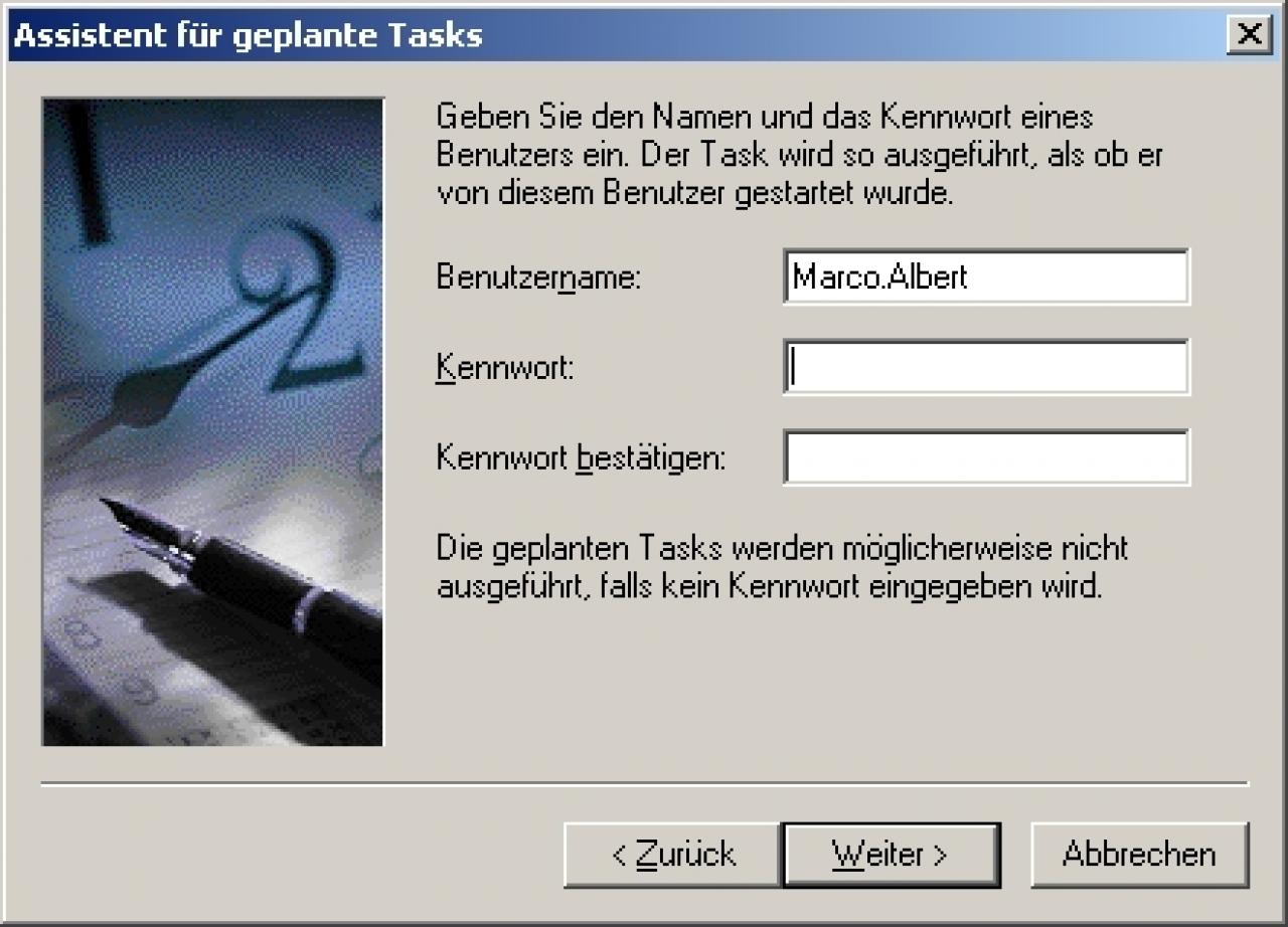 [10/09/2007] Geben Sie den Zugangscode für den Rechner ein.