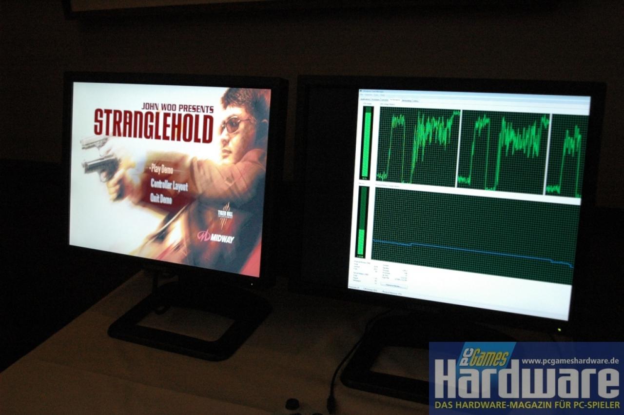 [18/09/2007] Bei der Stranglehold-Version handelte es sich um eine selbstlaufende Demo. (Bild: PCGH)