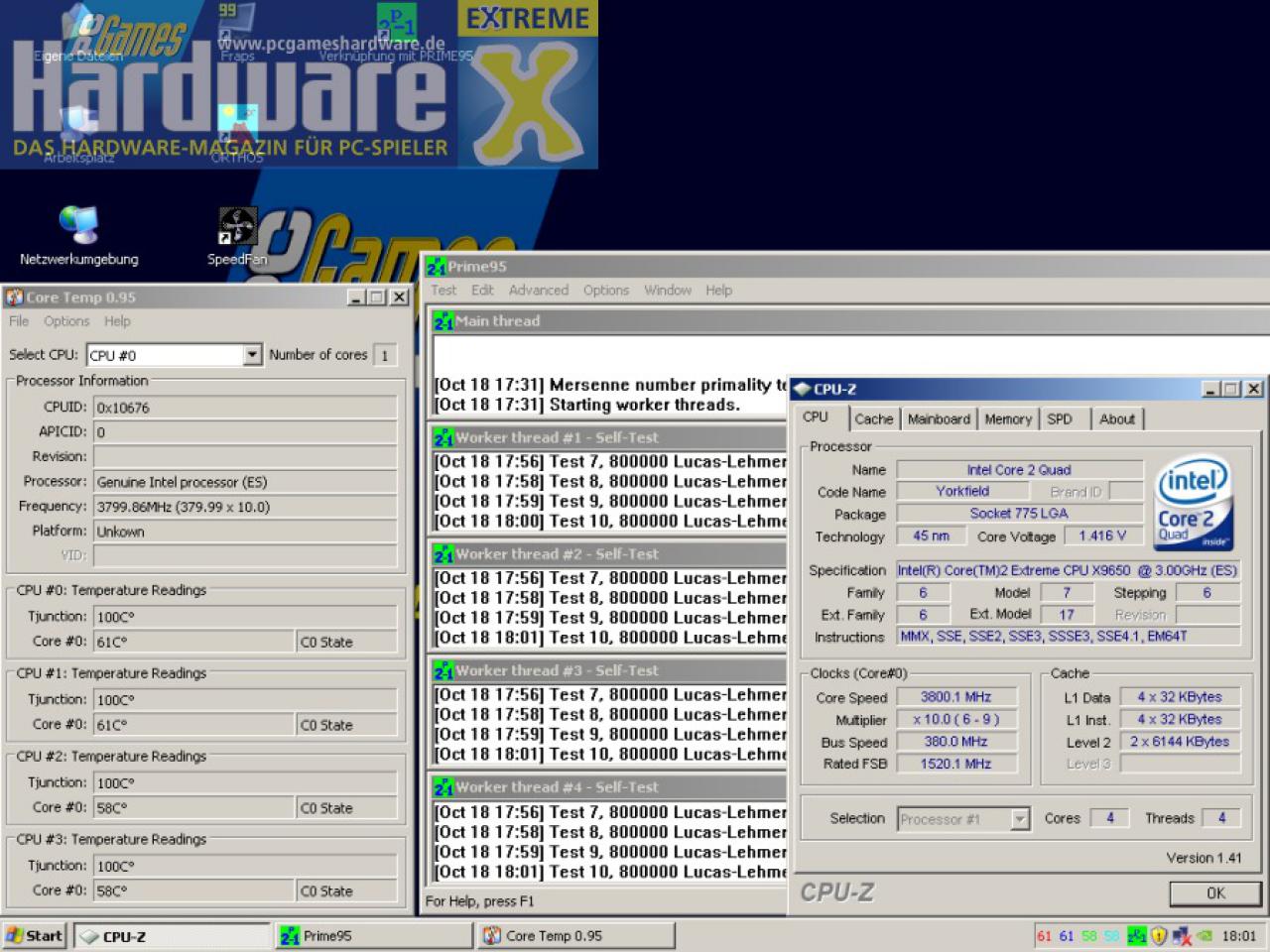 [28/10/2007] Intel Core 2 Extreme QX9650 (Bild: PCGH)