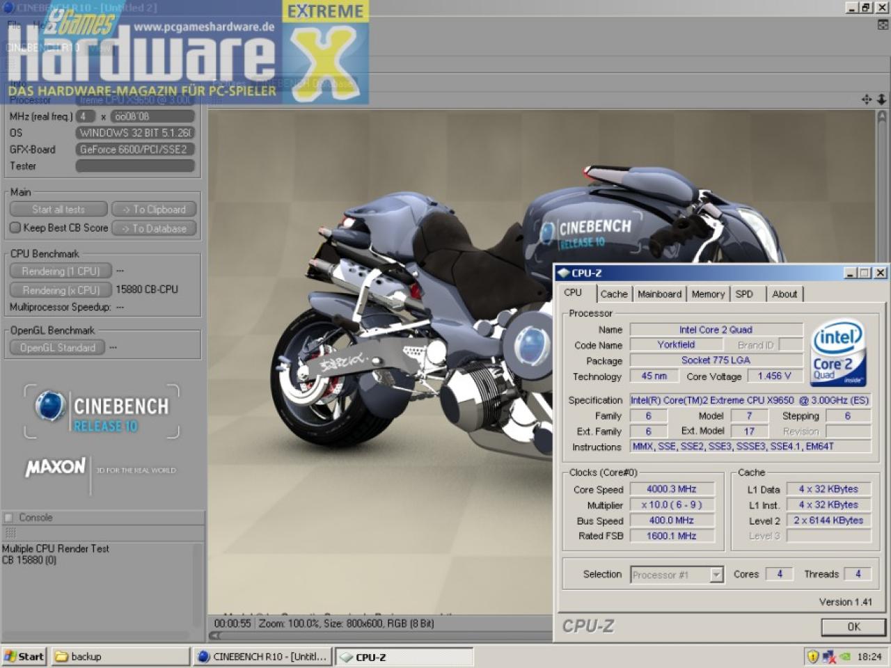 [28/10/2007] Intel Core 2 Extreme QX9650 (Bild: PCGH)