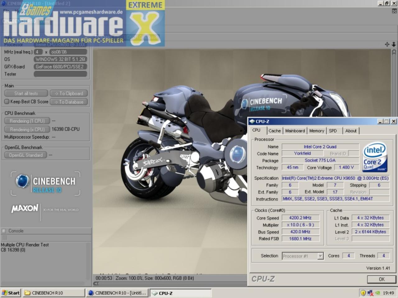 [28/10/2007] Intel Core 2 Extreme QX9650 (Bild: PCGH)