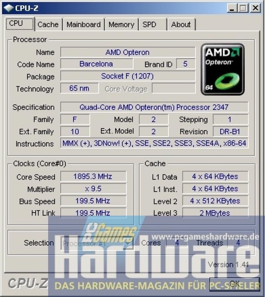 [25/10/2007] CPU-Z