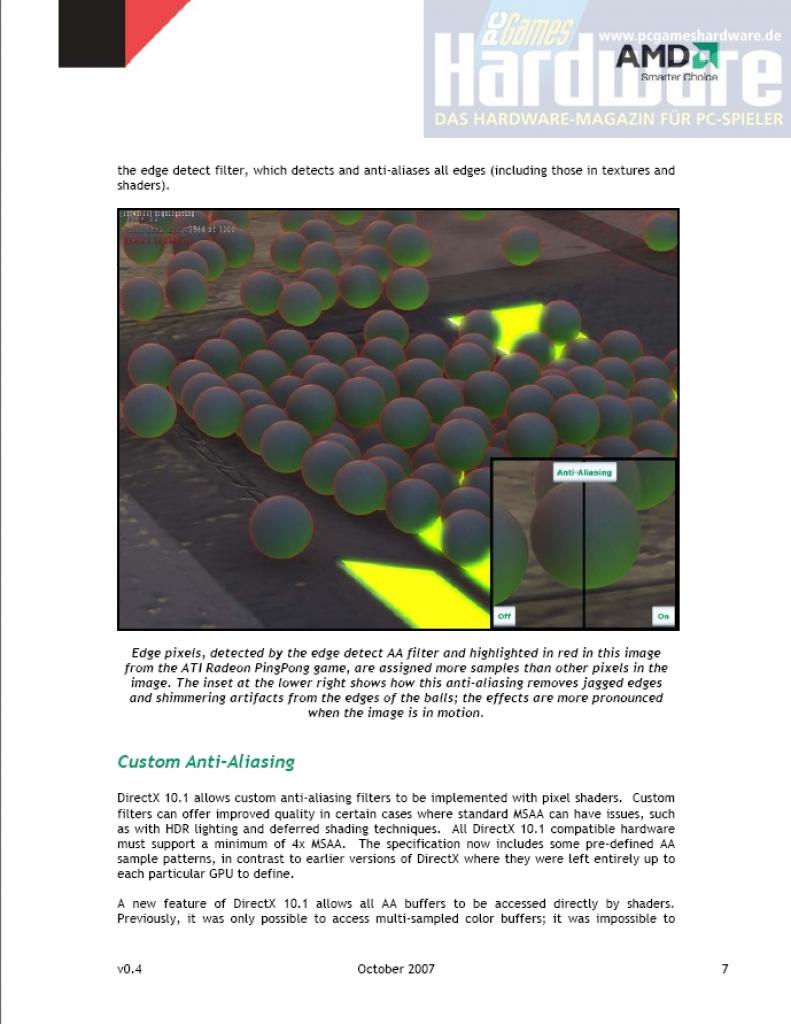 [29/10/2007] AMD-Präsentation D3D10.1/HD3800-Reihe (Bild: PCGH)
