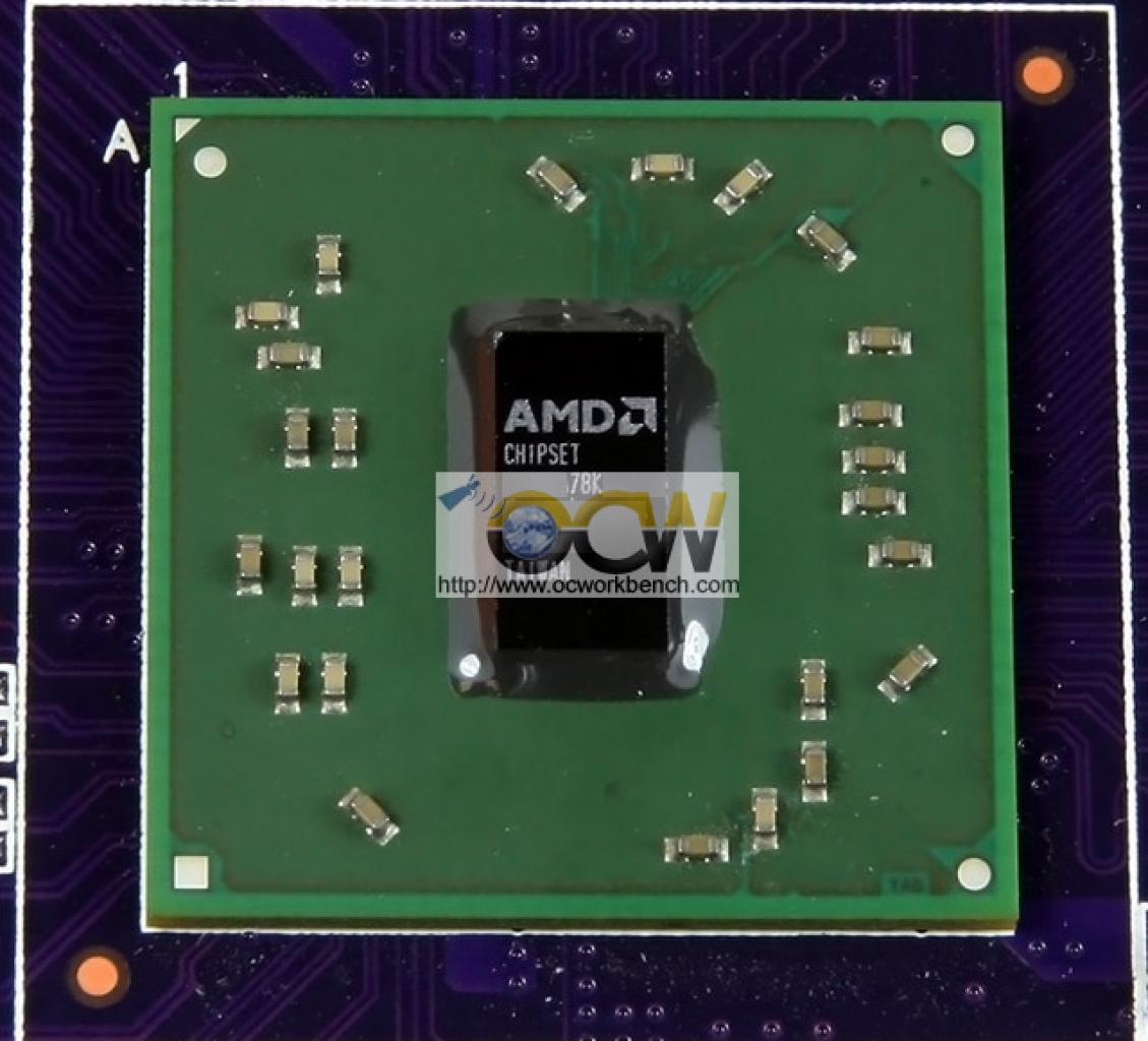 [04/10/2007] AMD RX780 Northbridge (Bild: ocworkbench.com)