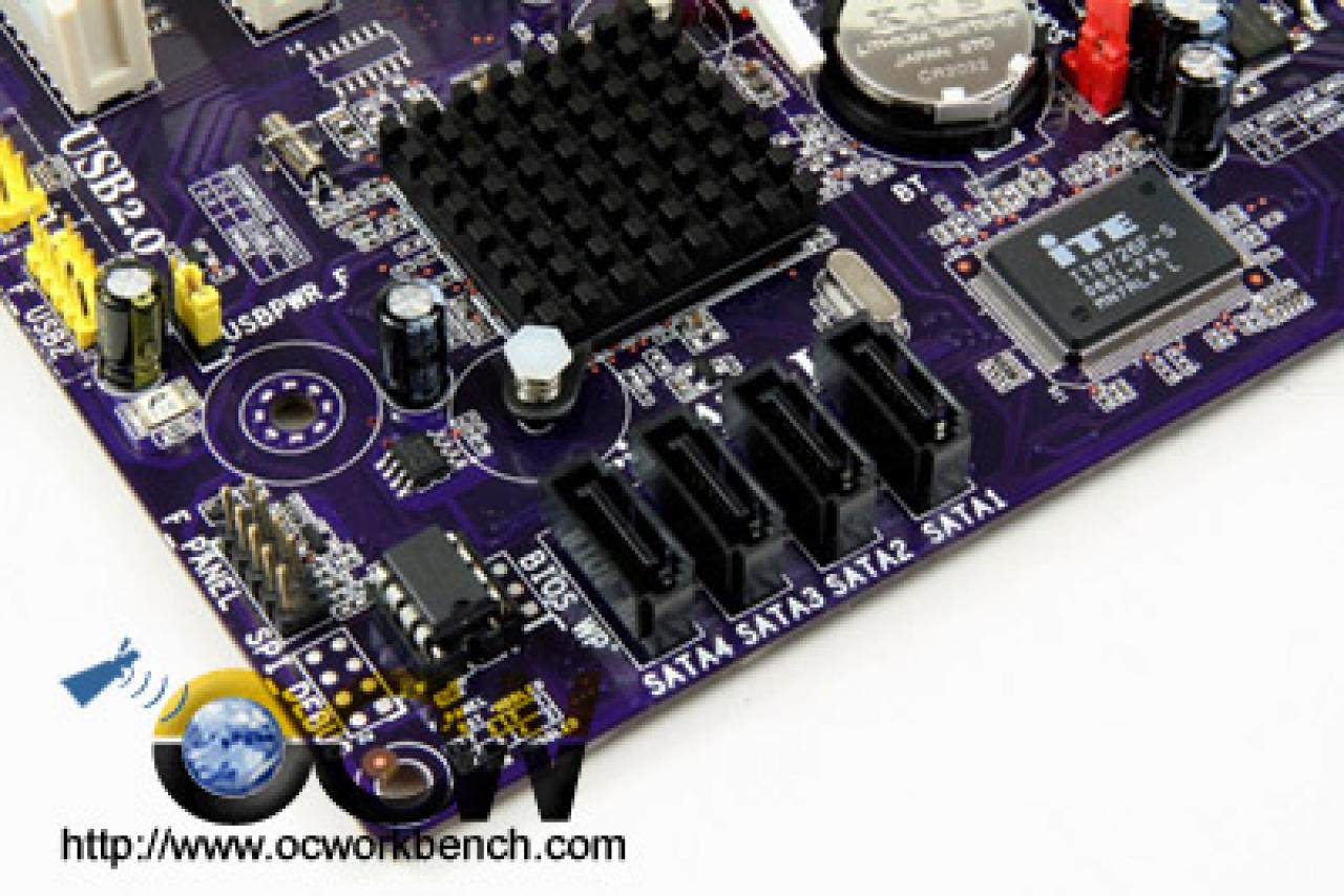 [04/10/2007] SATA-Ports (Bild: ocworkbench.com)