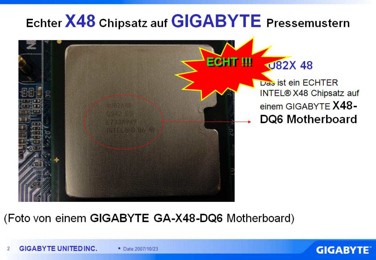 [23/10/2007] Gigabyte-Präsentation