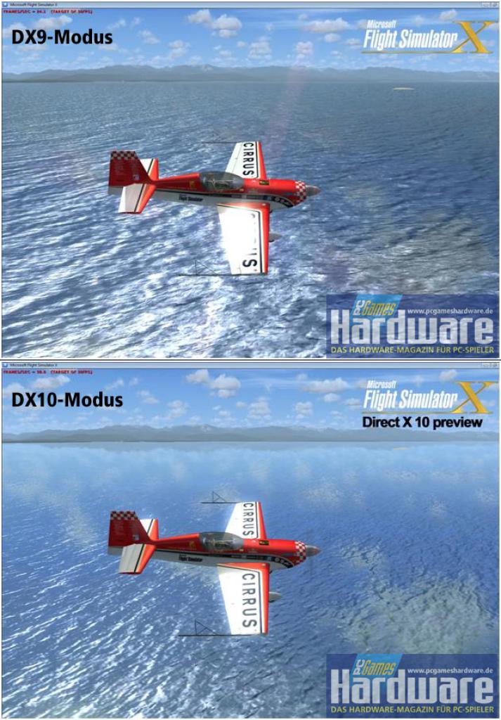 [06/10/2007] FSX: DX9 gegen DX10