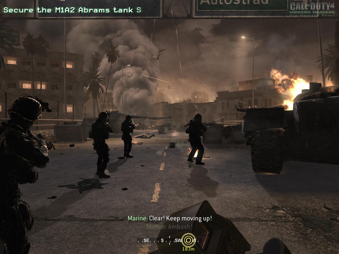[12/10/2007] Call of Duty 4: Modern Warfare im VGA-Benchmark-Test: Eine Szene aus dem PCGH-Benchmark-Level 