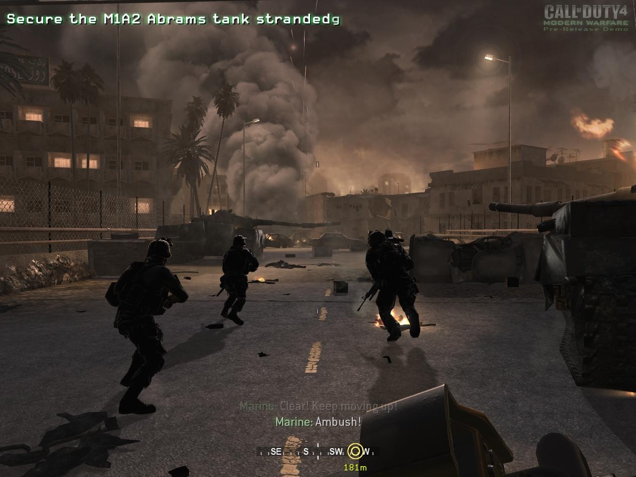 [12/10/2007] Call of Duty 4: Modern Warfare im VGA-Benchmark-Test: Eine Szene aus dem PCGH-Benchmark-Level 