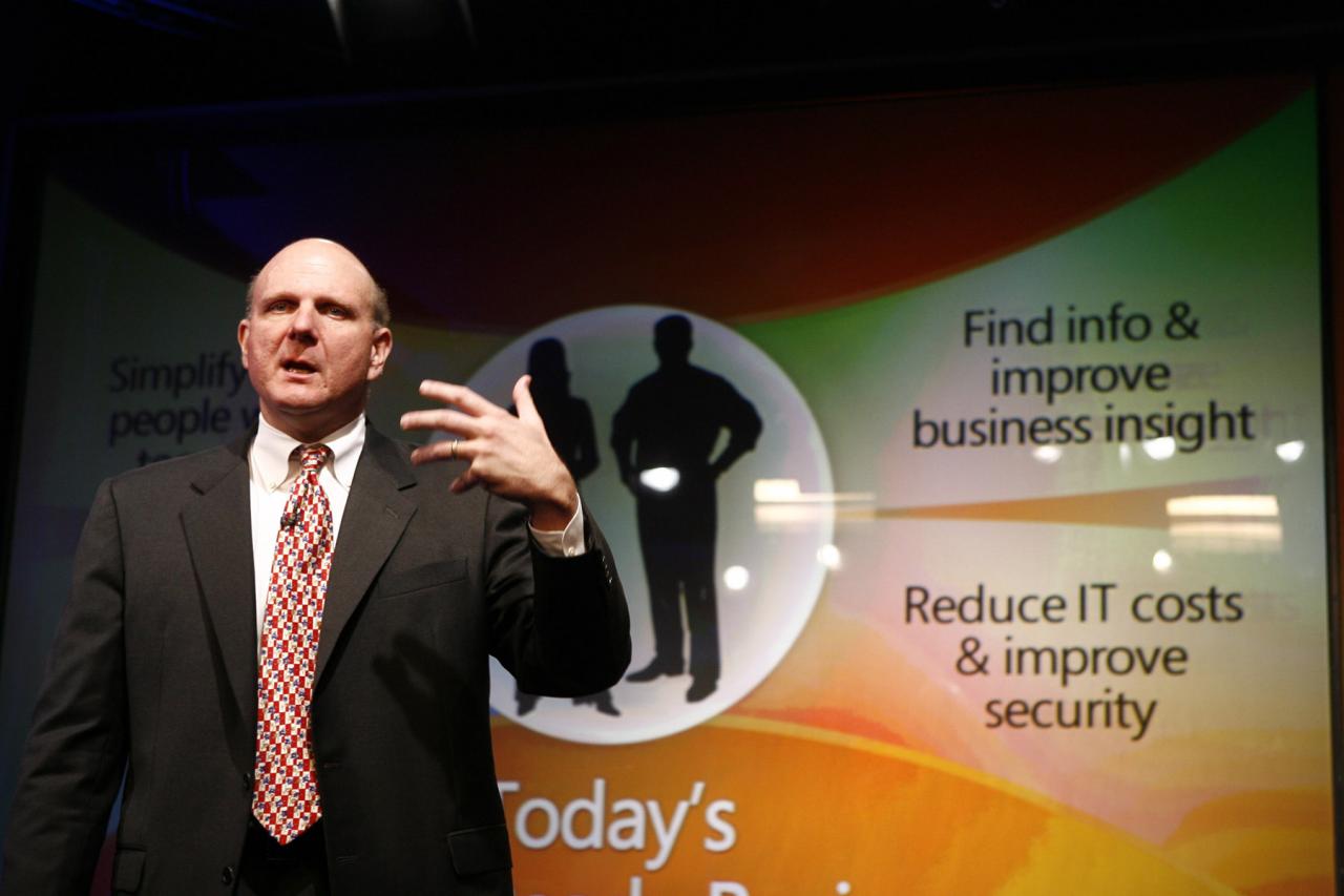 [29/11/2007] Microsoft-CEO Steve Ballmer beim Launch