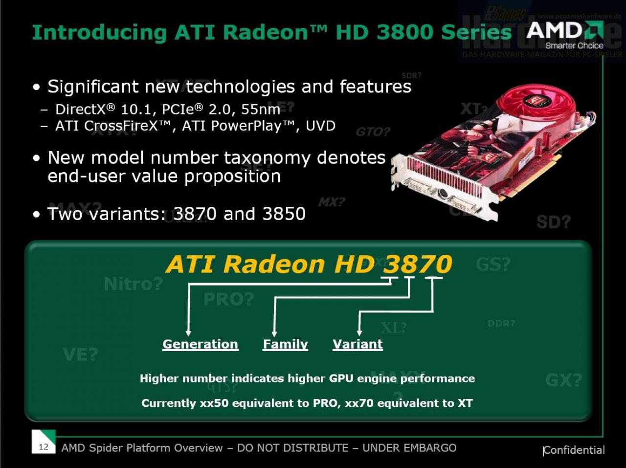 [15/11/2007] AMD-Launchpräsentation HD38x0-Reihe (Bild: PCGH)