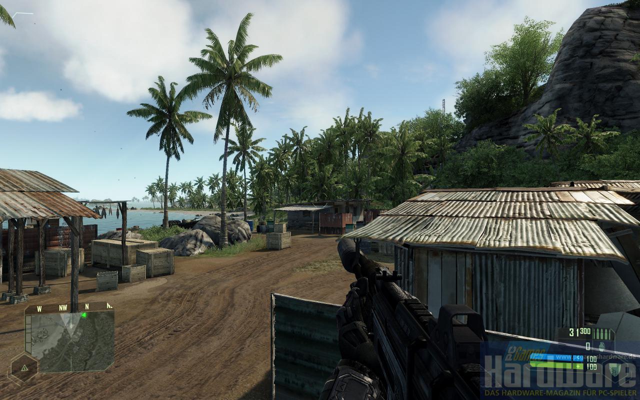 [02/11/2007] Crysis SP Demo(2.560x1.600): kein FSAA, 16:1 AF (Bild: PCGH)
