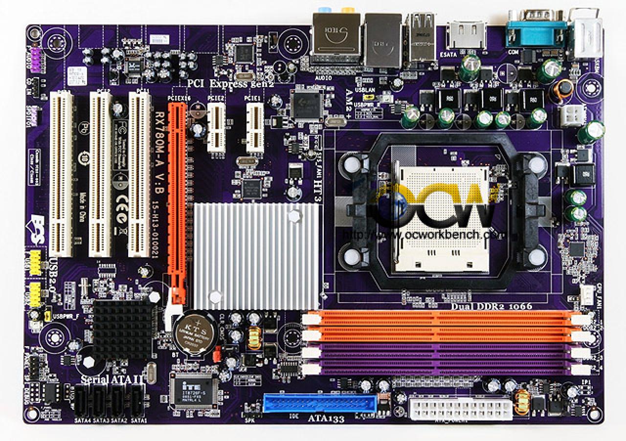 [06/11/2007] ECS A770M (Bild: ocworkbench.com)