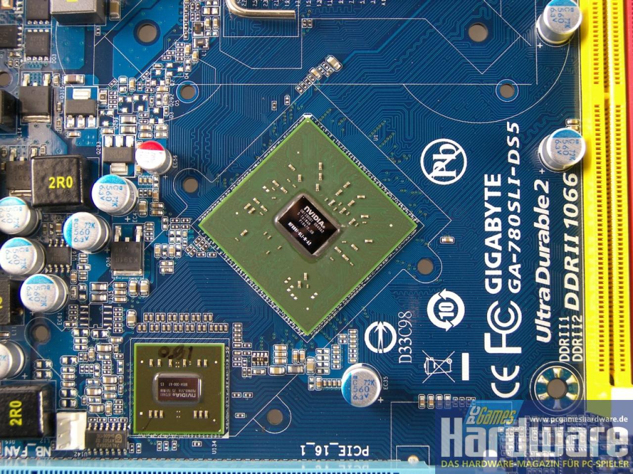 [12/11/2007] Gigabyte 780SLI-DS5 (Bild: PCGH)