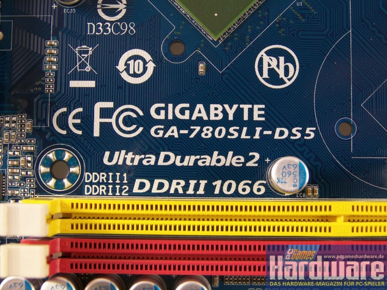 [12/11/2007] Gigabyte 780SLI-DS5 (Bild: PCGH)