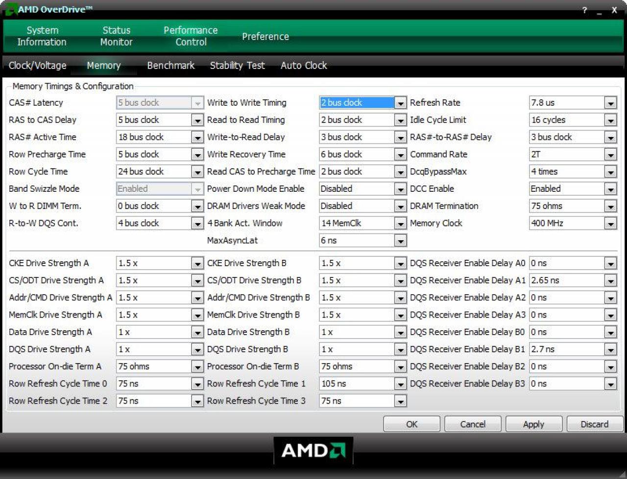 [19/11/2007] Overdrive:Performance-Control-Mode Advanced(Bild: pc.watch.impress.co.jp)