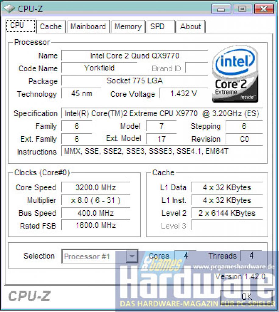 [21/11/2007] CPU-Z