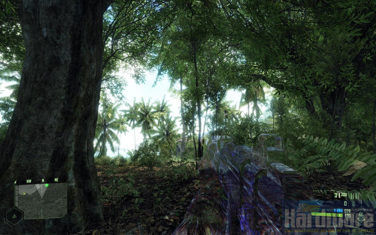 [02/11/2007] Crysis SP Demo(2.560x1.600, 4x MSAA, 16:1 AF): Glow-Effekt An (Bild: PCGH)