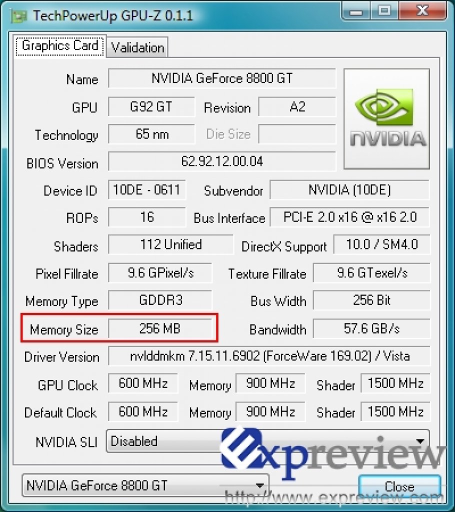 [29/11/2007] Screenshot von GPU-Z