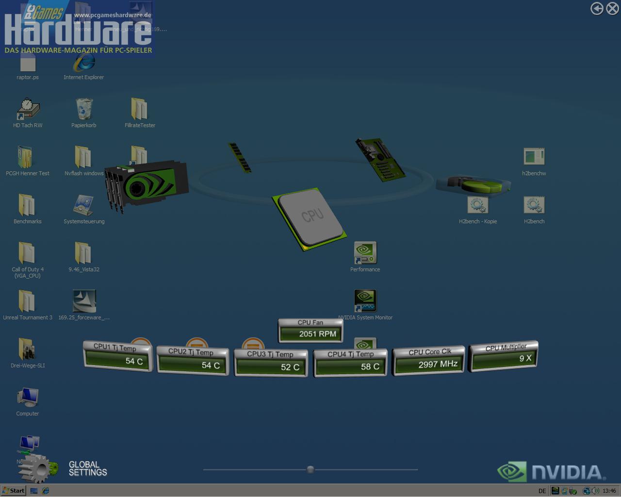 [17/12/2007] CPU-Daten im Monitoring-Tool (Bild: PCGH)