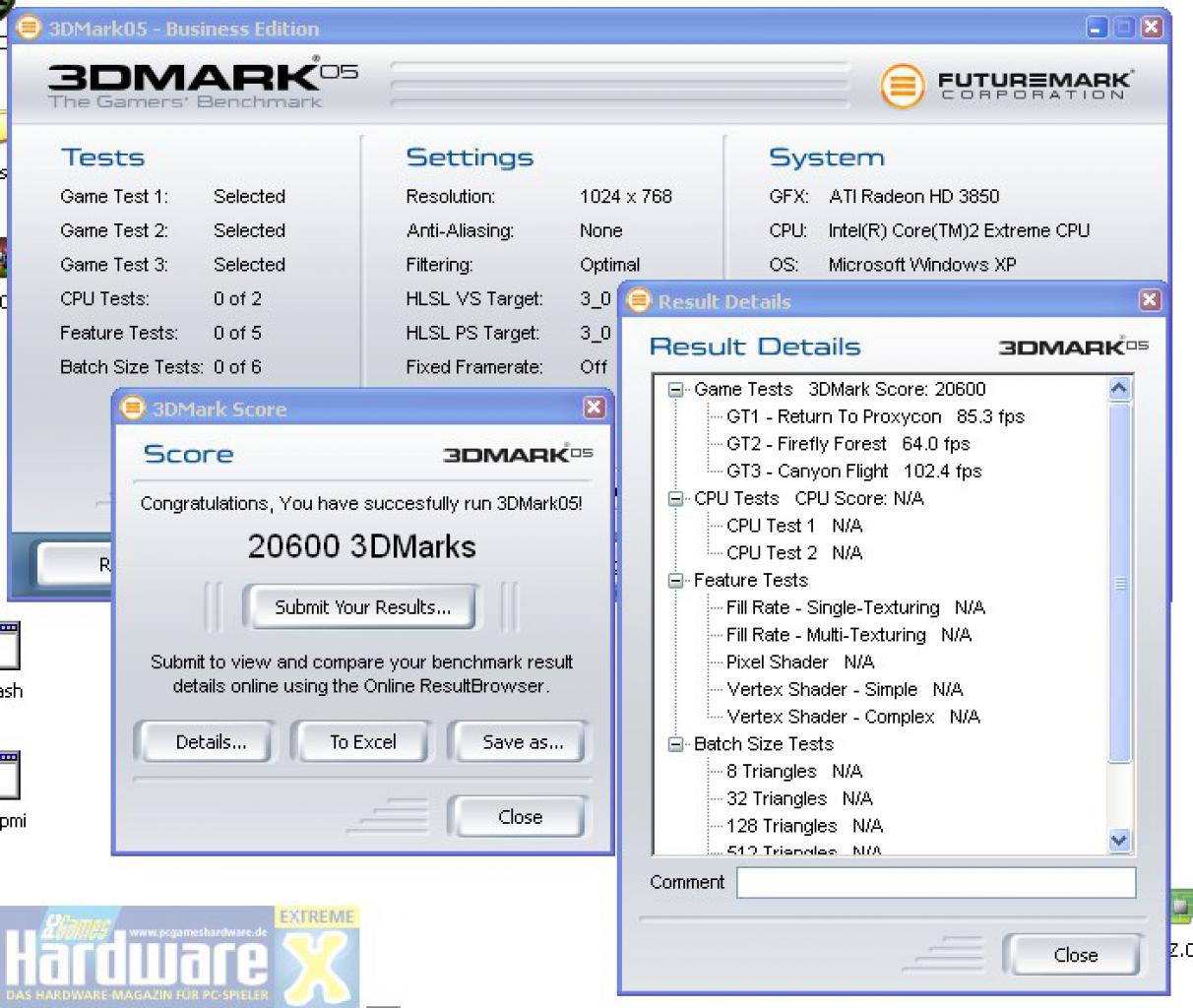 [13/12/2007] MSI HD3850 OC mit Auslieferungstakt (Bild: PCGH Extreme)