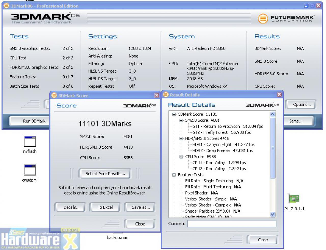 [13/12/2007] MSI HD3850 OC mit Auslieferungstakt (Bild: PCGH Extreme)