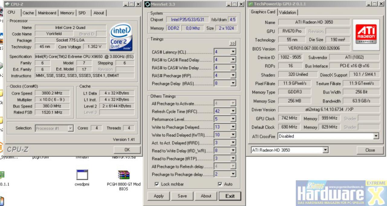 [13/12/2007] MSI HD3850 OC übertaktet (Bild: PCGH Extreme)