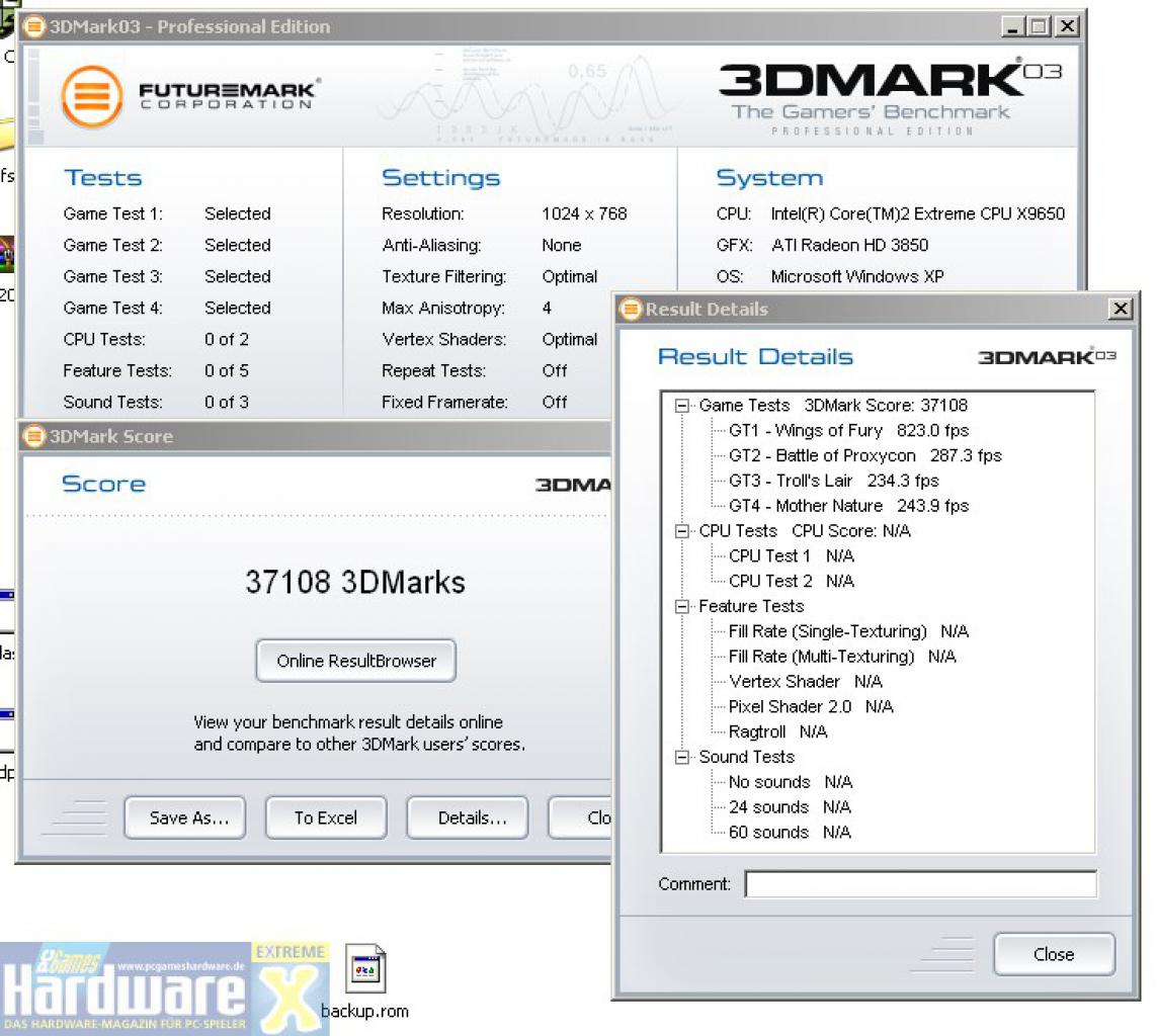 [13/12/2007] MSI HD3850 OC übertaktet (Bild: PCGH Extreme)