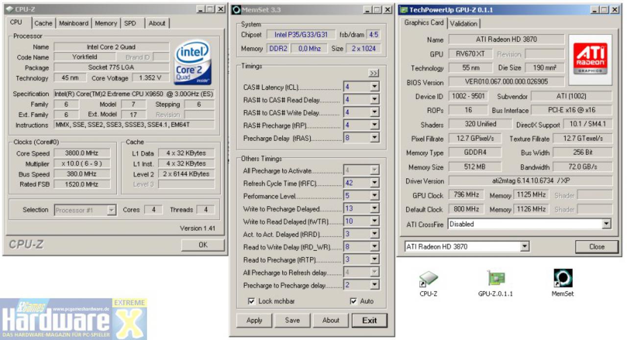 [13/12/2007] MSI HD3870 OC mit Auslieferungstakt (Bild: PCGH Extreme)