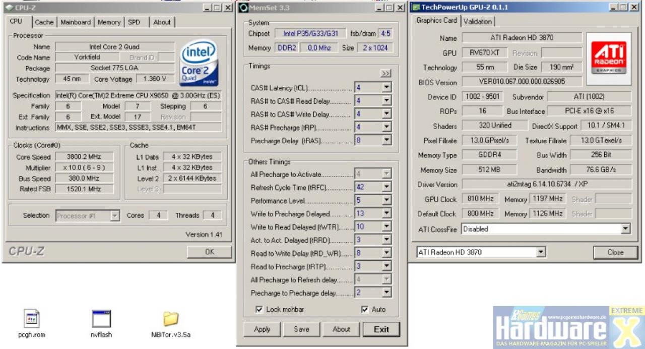 [13/12/2007] MSI HD3870 OC übertaktet (Bild: PCGH Extreme)