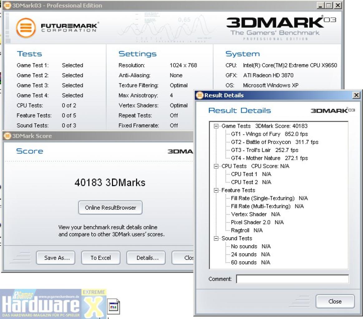 [13/12/2007] MSI HD3870 OC übertaktet (Bild: PCGH Extreme)