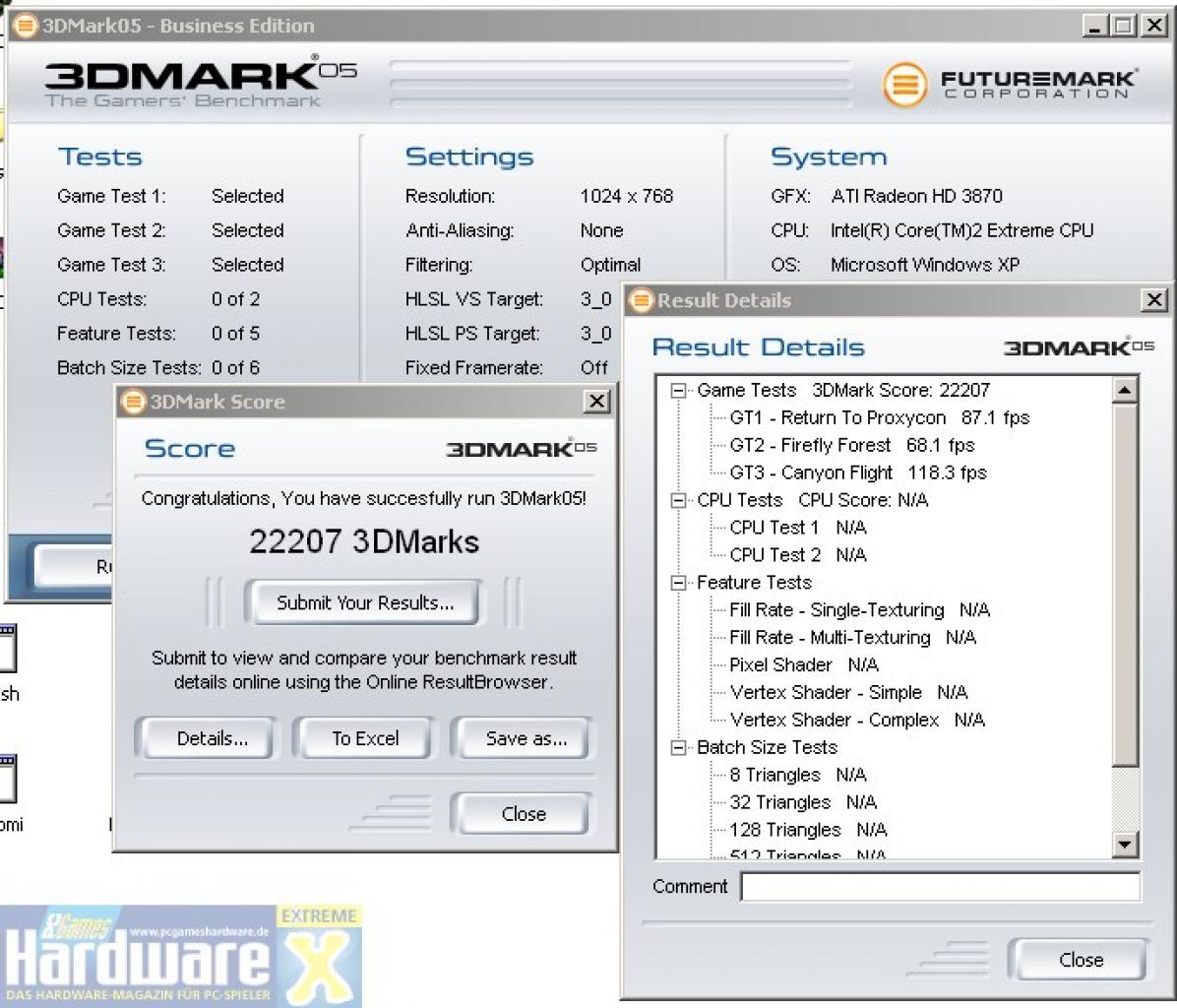[13/12/2007] MSI HD3870 OC übertaktet (Bild: PCGH Extreme)