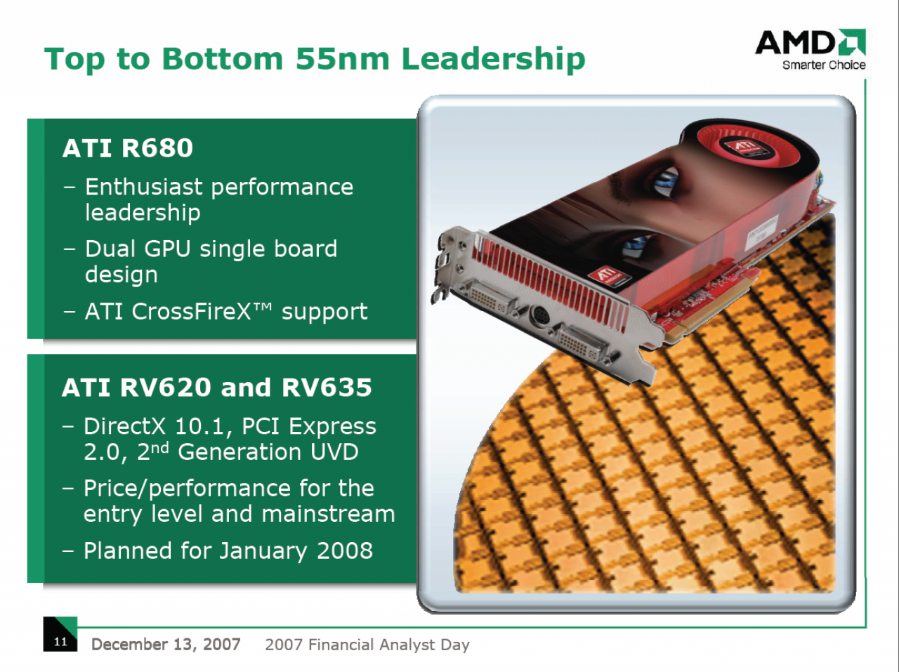 [14/12/2007] AMD Financial Analyst Day 2007 (Bild: PCGH)