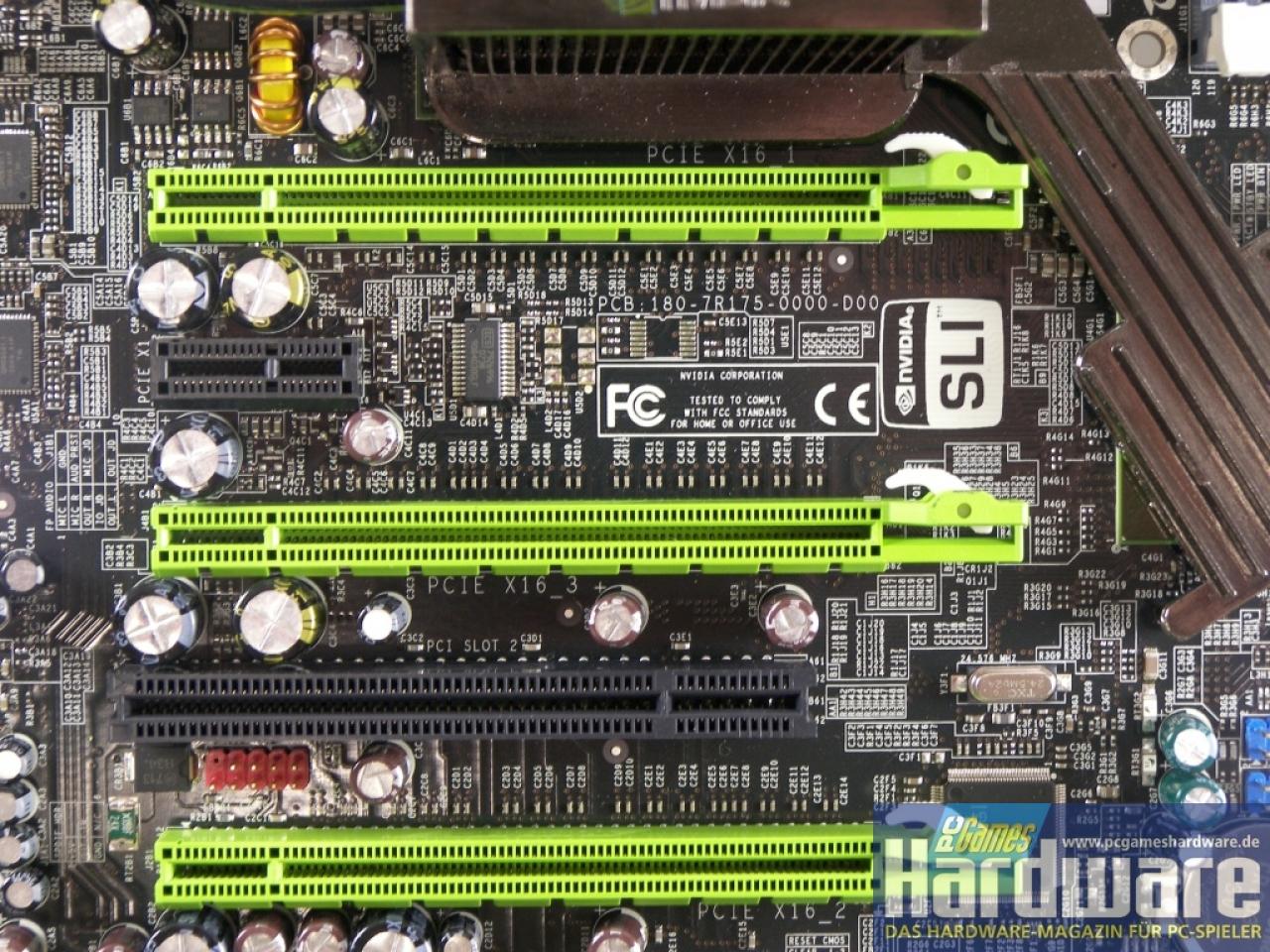 [15/12/2007] EVGA Nforce 780i SLI (Bild: PCGH)