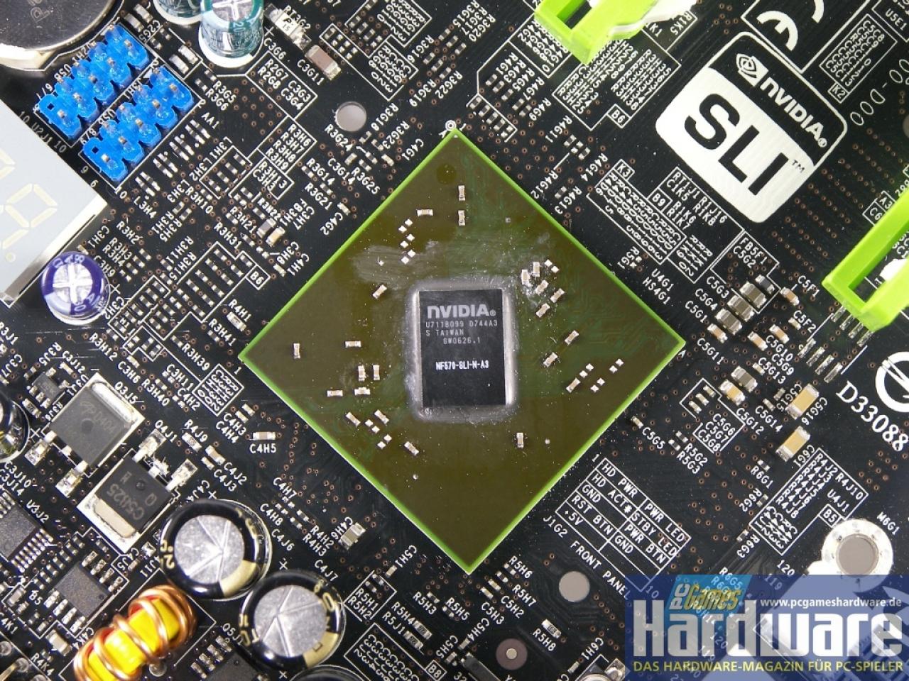 [15/12/2007] Der 780i-SLI-MCP-Chip (Bild: PCGH)