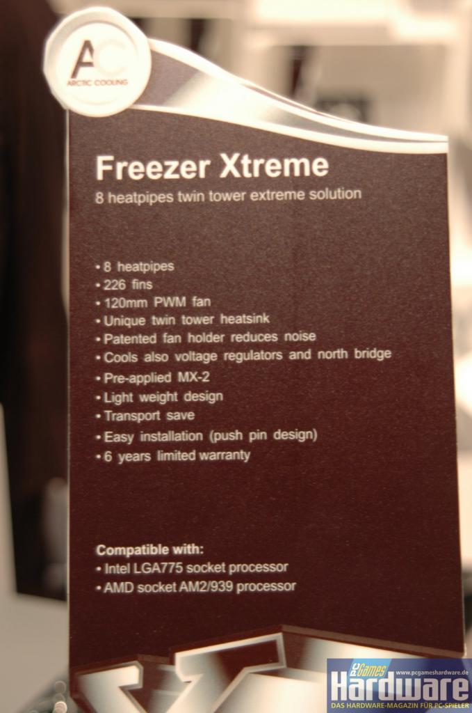 [10/01/2008] Arctic Cooling Freezer Xtreme