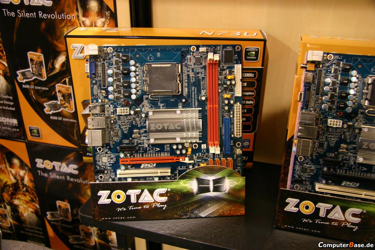 [08/01/2008] Das NV73U-Supreme mit Nforce 630i mit einer Geforce 7150.