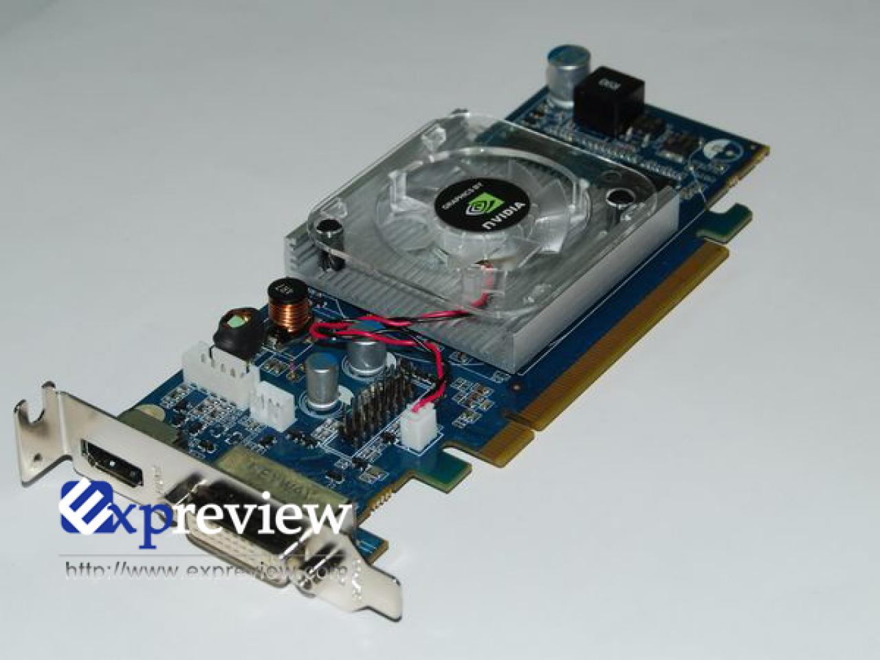 [14/01/2008] Zotac Geforce 8400 GS: Low-Profile, aber leider aktiver Lüfter (Bild: Expreview.com)