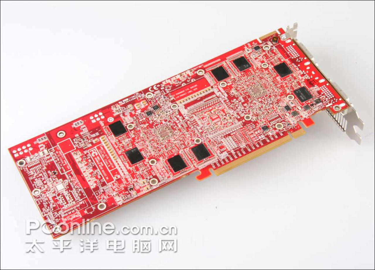 [22/01/2008] Die AMD Radeon HD3870 X2 von der Rückseite (Bild: PConline.com.cn)