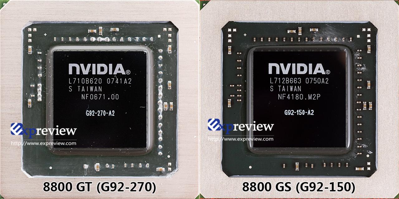 [23/01/2008] Auch die Geforce 8800 GS setzt auf den G92 (Bild: Expreview.com)