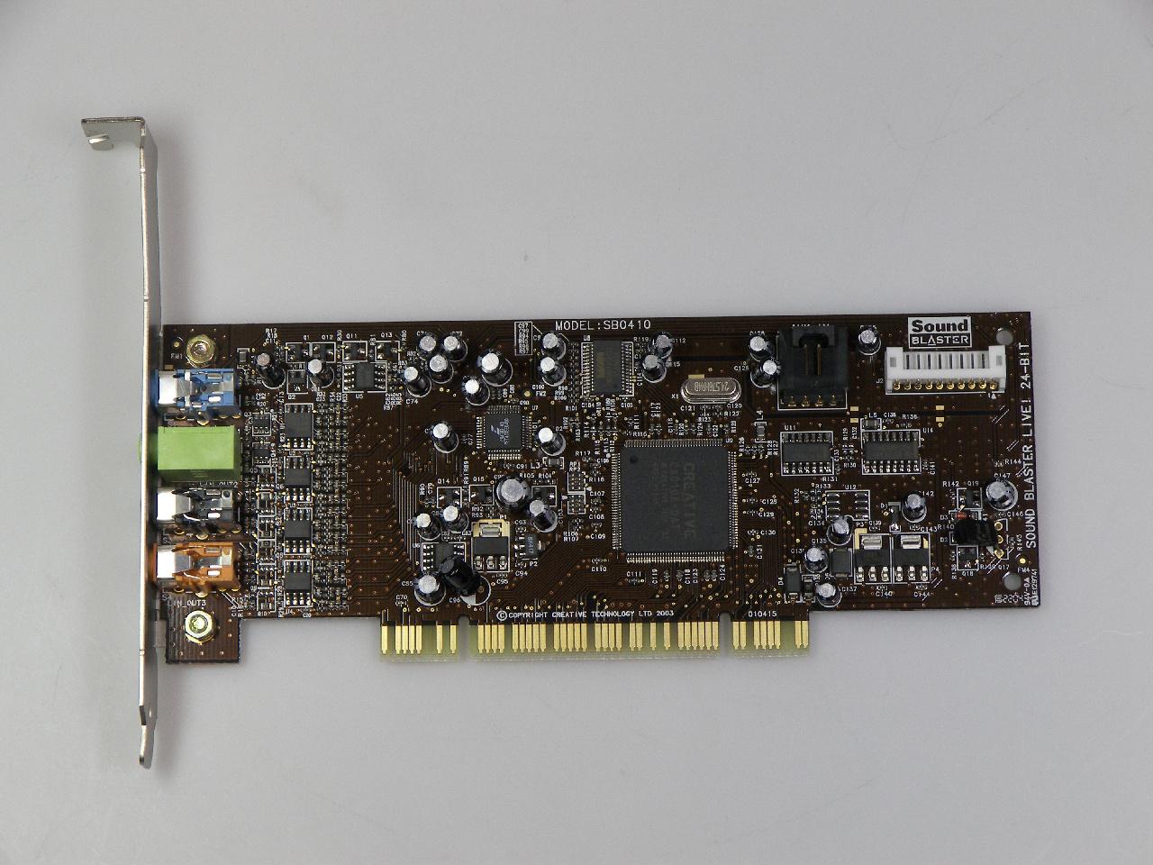 [25/01/2008] Creative Soundblaster Live! 24 Bit