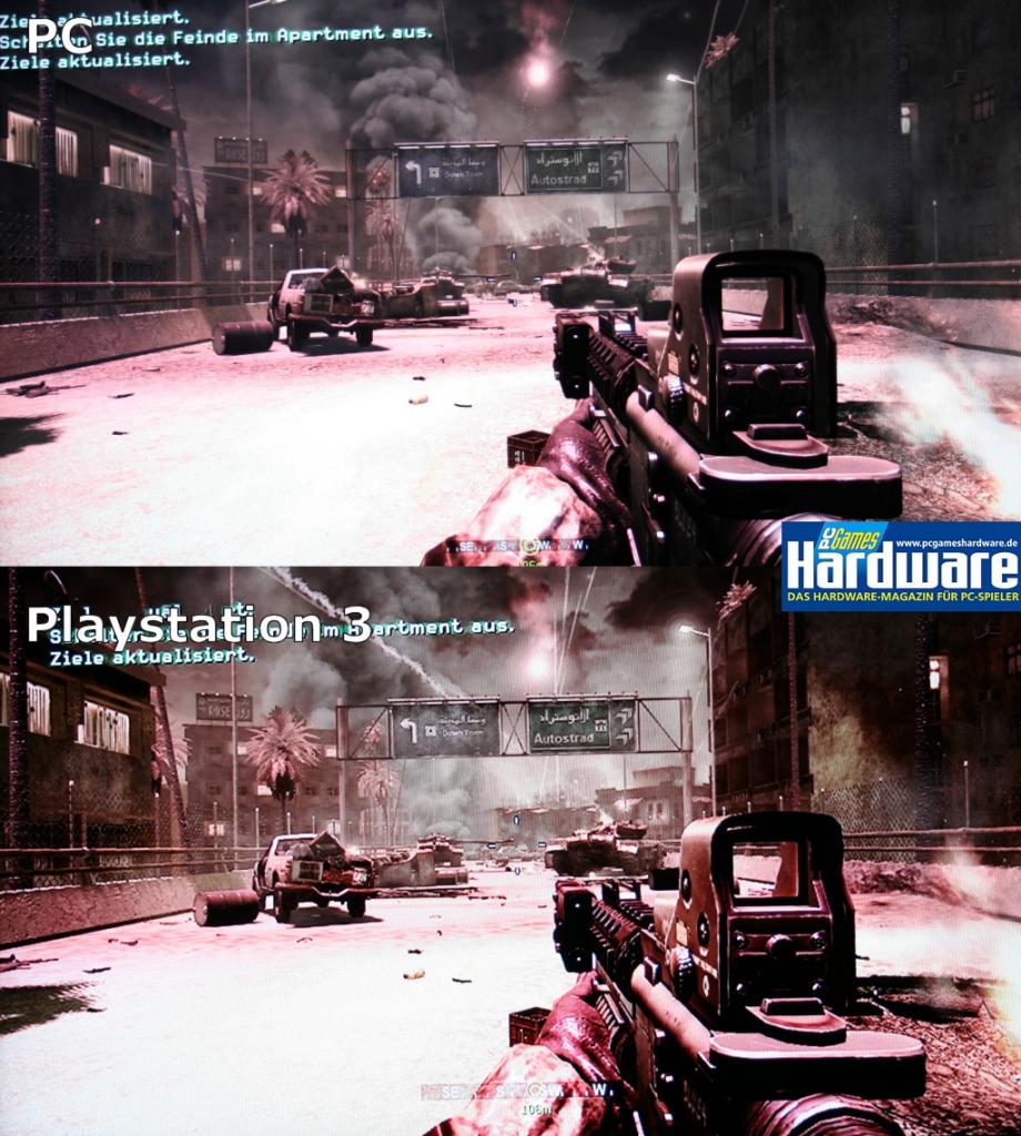 [27/01/2008] Call of Duty 4: Bildvergleich: PC versus Playstation 3