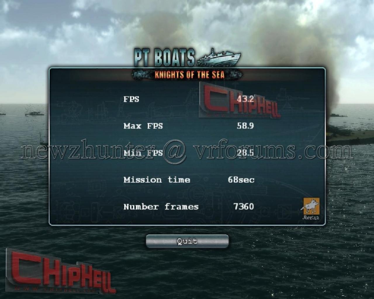 [29/01/2008] Gefore 9600 GT: Spielebenchmark mit PT Boats - weitere Benchmarks in der Galerie (Bild: Chiphell)
