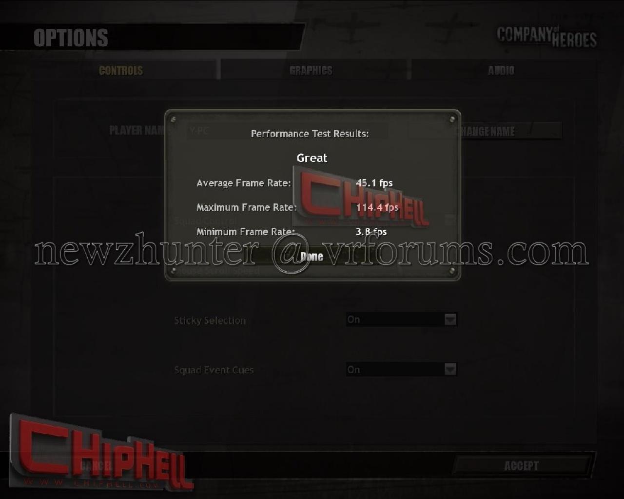 [29/01/2008] Gefore 9600 GT: Spielebenchmark mit Company of Heroes - weitere Benchmarks in der Galerie (Bild: Chiphell)