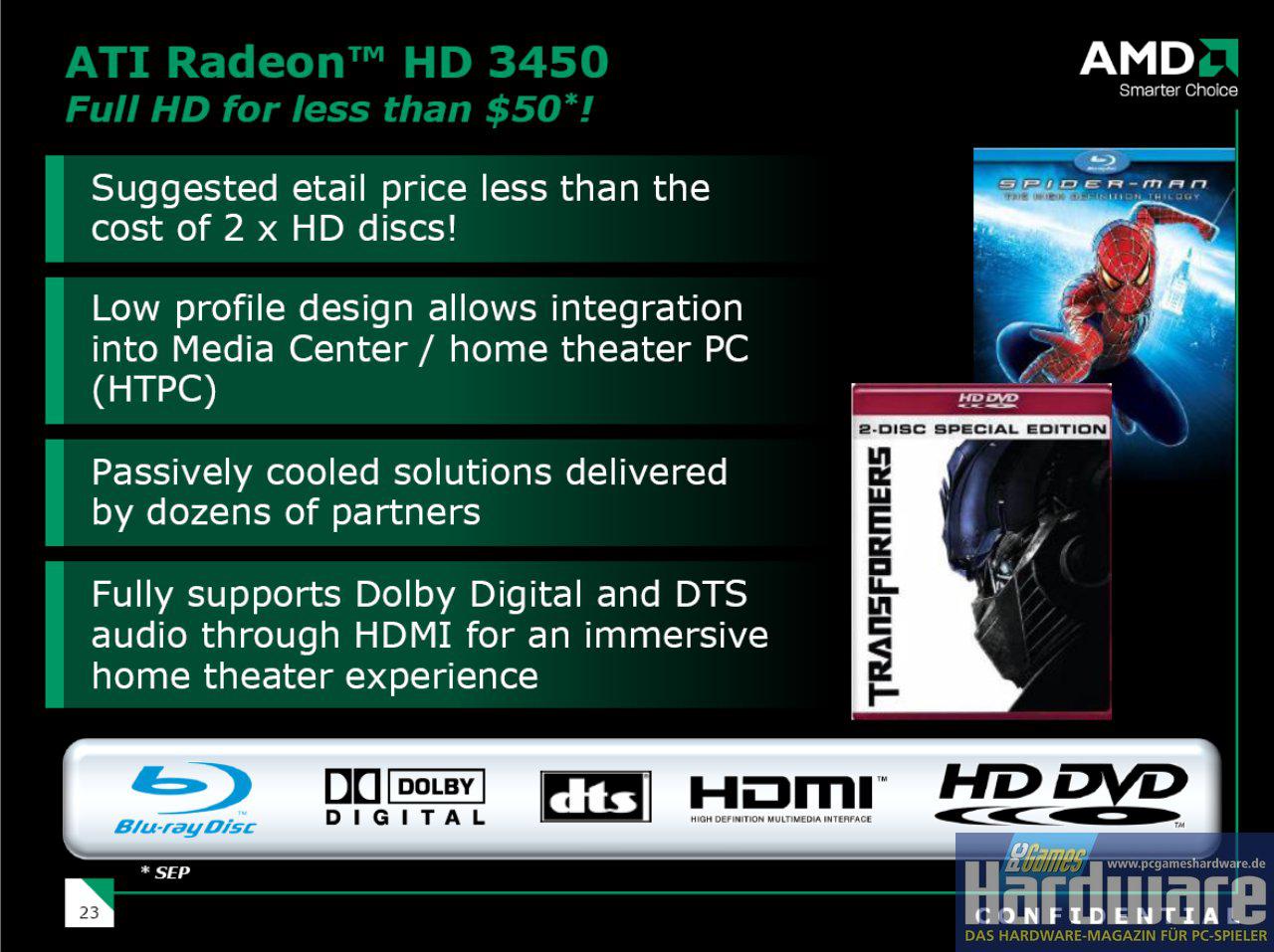[22/01/2008] Radeon HD3450/HD3470: Dx10.1 unter 50 US-Dollar (Bild: PCGH)