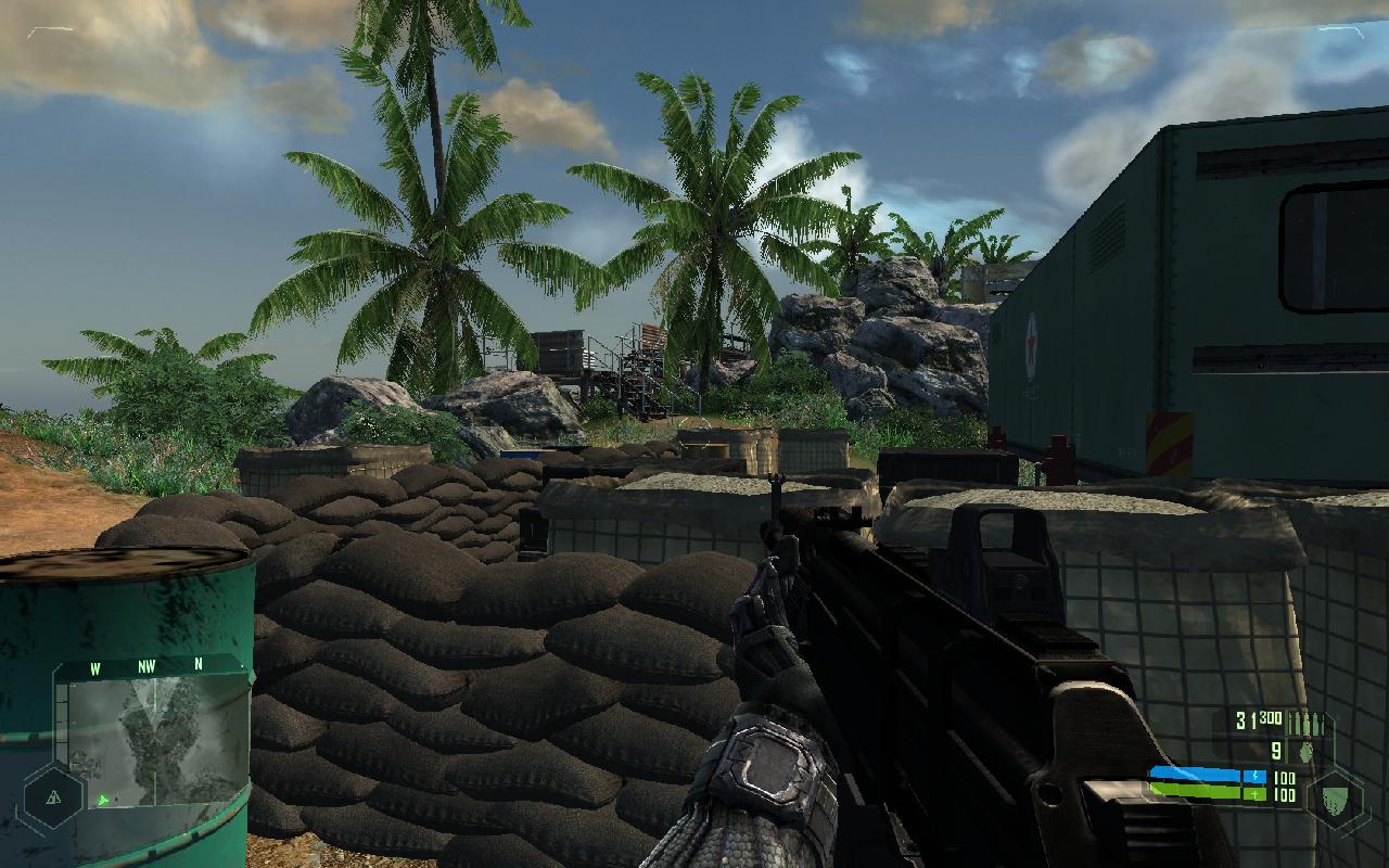 [25/01/2008] Crysis auf einer Chrome S27 (Bild: PCGH)