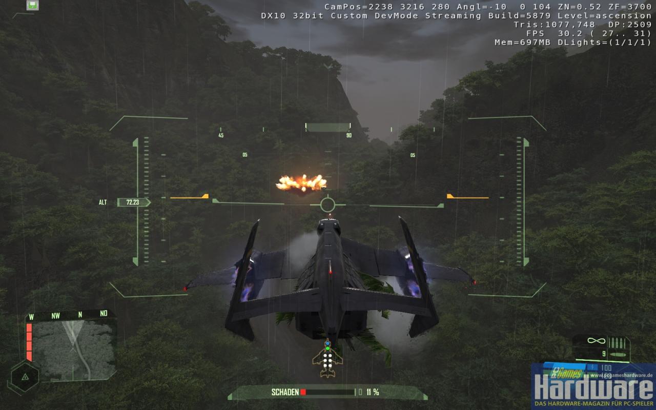[15/01/2008] Vor allem das Steuern von Fahrzeugen ist mit dem Xbox-360-Pad einfacher. (Bild: PCGH)